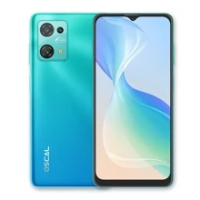 OSCAL C30Pro Smartphone, Teléfono Móvil Android 12 7GB RAM 64GB ROM y 1TB Expandible con Pantalla HD+ 6.52", Cámara 12+8MP, Batería 5080mAh, Huella Digital/Face ID/OTG/Dual SIM/GPS - Verde - Ver 1