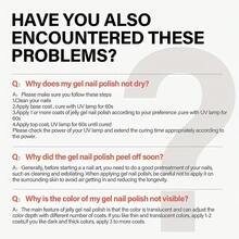 6 件/套 8 毫升指甲紫外線凝膠拋光純色浸泡半永久紫外線凝膠清漆套件秋冬流行美甲 Diy 指甲設計裝飾禮品 - 彩色 - 查看 4