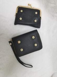 字母印花 多槽卡包 钱包 轻便 时尚 现代 商务 便携 信用卡 身份证 现金 商务休闲 教师节 教师礼物 周年纪念礼物 生日礼物 女性礼物 白领礼物 大学生礼物 教师礼物 女士礼物 钱包 钱夹 小钱包 - 黑色 - 查看 3