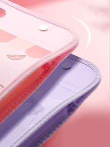 A4 Portable File Folder, Exam Papers Organizer With Multiple Accordion Layers, Horizontal Design Storage Bag For Students In Junior And Senior High School, Classification And Storage Of Documents And Insert Pockets - Purple - View 8