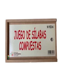 Kit de 3 cajas Abecedario (Abc) x asociación, silabario simple y compuesto Juego infantil Didáctico para aprender a leer - Azul - Ver 6