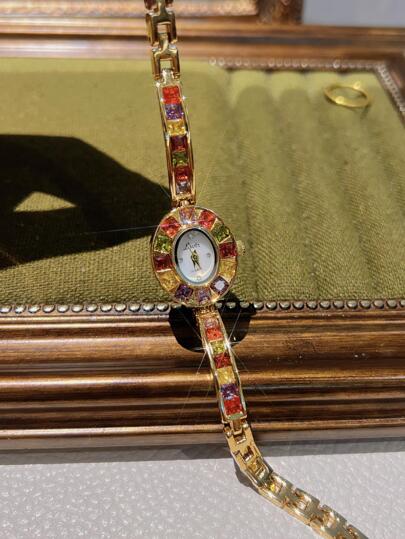 1pc Vintage Women's Niche High-End Fashion Waterproof Luxury Watch, Suitable For Daily Decoration, Outings And Gatherings