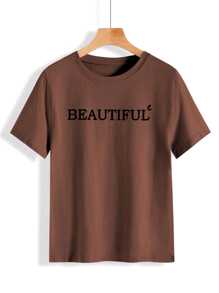 Women T-Shirts - Brown - View 1