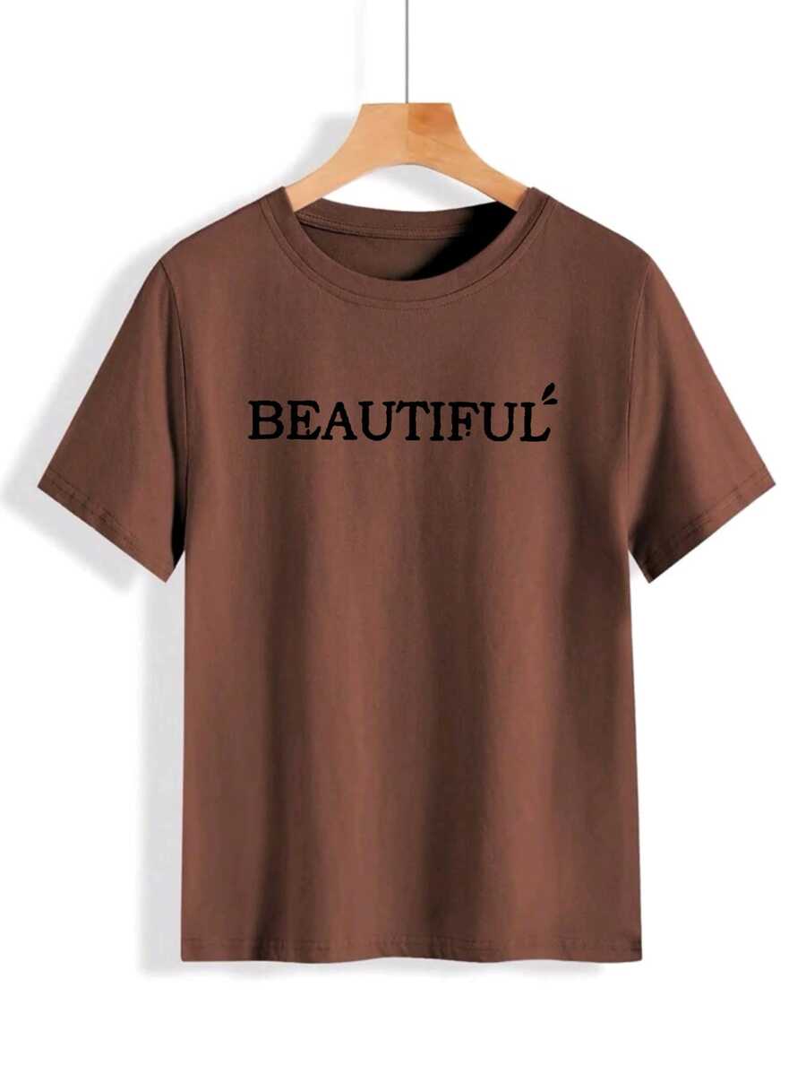 Women T-Shirts - Brown - View 1