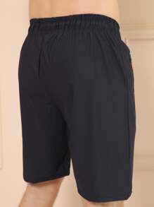 Men Shorts - Màu xanh hải quân - Xem 5