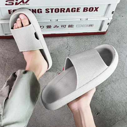 Thick-Soled Unisex Household Slippers For Summer, Non-Slip, Ideal For Indoor & Outdoor Wearing, Stylish And Design