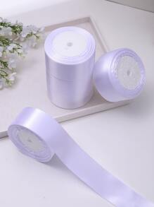 5 rollos de cinta de satén, materiales para hacer flores de rosa DIY, cinta decorativa para pasteles, envoltorios de regalo, bodas, fiestas, Día de San Valentín, graduación, Día de la Madre, cumpleaños, suministros para bodas, regalos para damas de honor, recuerdos de fiesta, regreso a clases, Día del Trabajo, Día de la Independencia, rosas hechas a mano, Día de San Valentín, Año Nuevo - Blanco - Ver 2