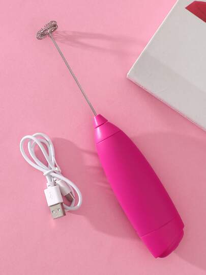 AOYI 1 Pieza Batidor De Leche, Café Y Huevo Con Carga Por Cable, Mezclador Portátil Mini Manual