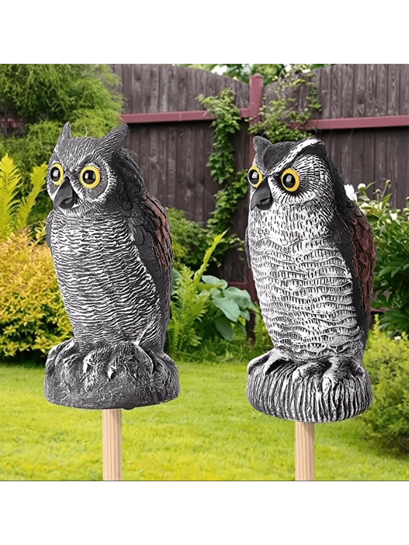 Owl Bait Scarecrow To Deter Birds, Decoy For Outdoor Garden, Balcony, Porch SHEIN UK