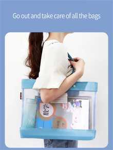 1只淺綠色透明學生輔導袋 - 綠色 - 查看 4