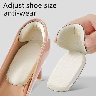 Shoe Lift Insoles, Prevent Friction Heel Pads, Adjustable Half Size Up Heel Cushions, Suitable For Women High Heels