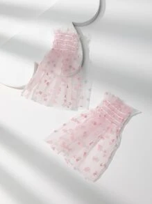 Elegante Damen rosa Ärmelbündchen dekorative Fake Ärmel (1 Stück)