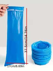 1pc Disposable Vomit Bag - Portable Outdoor Travel Emergency Vomiting And Urination Bag For Men And Women, Always Be Prepared - Blue - View 7