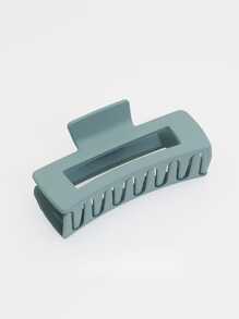 1pc Lady's Light Blue Rectangular Shaped Fashionable Hair Claw, Suitable For Everyday Use - Baby Blue - View 2