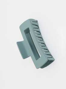 1pc Lady's Light Blue Rectangular Shaped Fashionable Hair Claw, Suitable For Everyday Use - Baby Blue - View 4