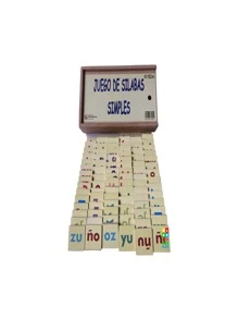 Kit de 3 cajas Abecedario (Abc) x asociación, silabario simple y compuesto Juego infantil Didáctico para aprender a leer - Azul - Ver 8