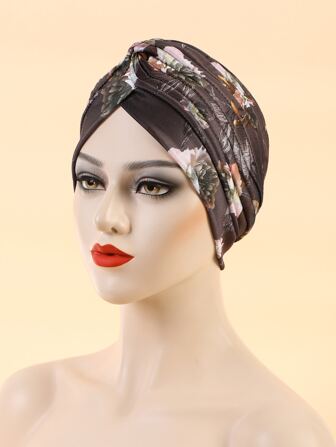 1頂女士基本印花帽適用於日常使用