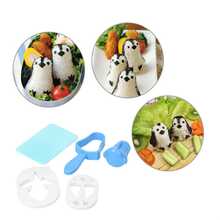 4 Uds Molde Para Sushi Creativo Molde Para Bolas De Arroz Set Diy Sushi Cebolla Cocina Sushi Herramientas Para Hacer Bento Accesorios De Cocina Gadgets - Multicolor - Ver 4