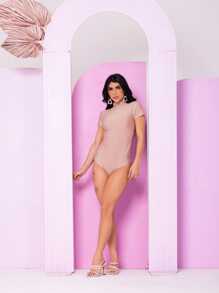 Women Bodysuits - Beige - View 4