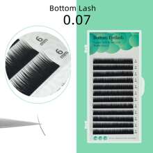 12 Hàng Mi Dưới 0.07mm Nối Mi 5mm 6mm 7mm Mi Dưới Lông Mày Ngắn Trang Điểm Cụm Mi, Cụm Mi, Lông Mi Riêng Lẻ, Lông Mi, Lông Mi Giả - màu đen - Xem 1