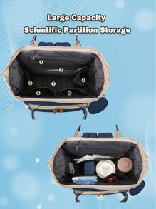 嬰兒尿布袋背包,帶更換站,多功能便攜式防水大容量旅行換尿布包,嬰兒用品組織者,嬰兒註冊搜尋,男女嬰兒尿布包,嬰兒淋浴禮物,新生嬰兒必備禮物,1入組 - 藍色 - 查看 7