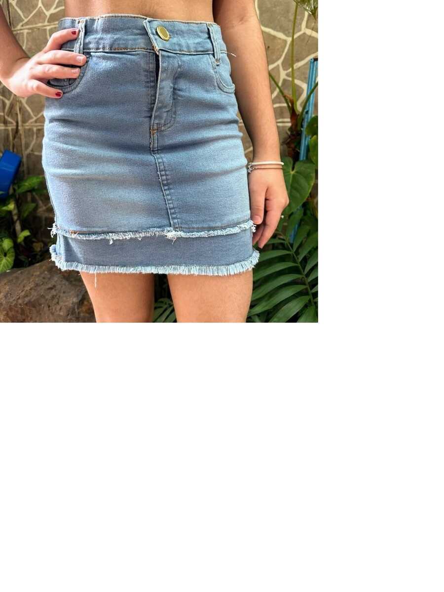 Tween Girls Denim Skirts - Màu xanh lam - Xem 1