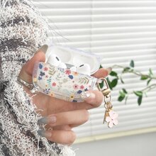 Compatible With Apple Transparent Garden Floral Series TPU Earphone Protective Case Compatible With Apple Air 1/2 Air 3 Air 4 Air Pro Air Pro (2nd Generation) Bluetooth Earphones, Perfect Fit For Outdoor Use - Multicolor - View 7