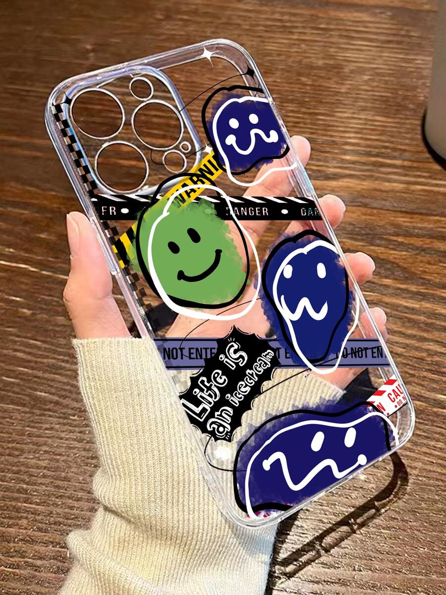 1 Miếng Mát mẻ Đúng mốt Mặt Cười Vỏ iphone , Không giới tính Điện thoại Lớp bảo vệ - Nhiều màu - Xem 1