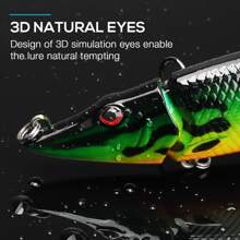 1pc Fishing Lures For Bass Trout, Multi Jointed Swimbaits Slow Sinking Bionic Swimming Lures, For Freshwater Saltwater Fishing