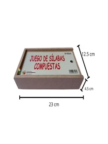 Kit de 3 cajas Abecedario (Abc) x asociación, silabario simple y compuesto Juego infantil Didáctico para aprender a leer - Azul - Ver 5