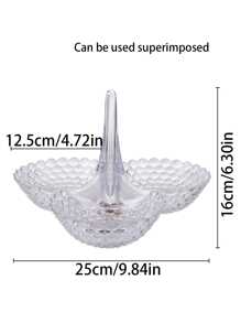 1 Đĩa Nhựa Trái Cây Có Thể Tháo Rời Nhỏ Hộp Ăn Nhẹ Cho Bàn Phòng Khách Bàn Ăn Sáng Tạo Món Kẹo Trang Trí Nhà - Trong sáng - Xem 6