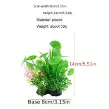 Plantes décoratives artificielles pour aquarium de 14 cm, herbes aquatiques, ornement, plante aquatique, décorations de jardin pour aquarium, 2 types, haute simulation, décorations anti-ternissement, fausses herbes aquatiques pour la décoration de la maison