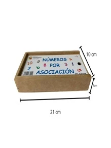 Kit de 2 cajas Vocales y números x Asociación Juego infantil Didáctico Divertido para aprender las letras y numeros - Azul - Ver 4