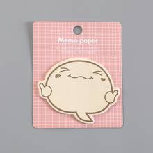 4入/包創意卡通表情符號與勵志語句便利貼，20張/本，學校用品 - 彩色 - 查看 7