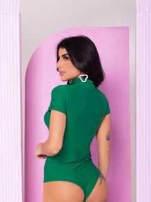 Women Bodysuits - Green - View 2