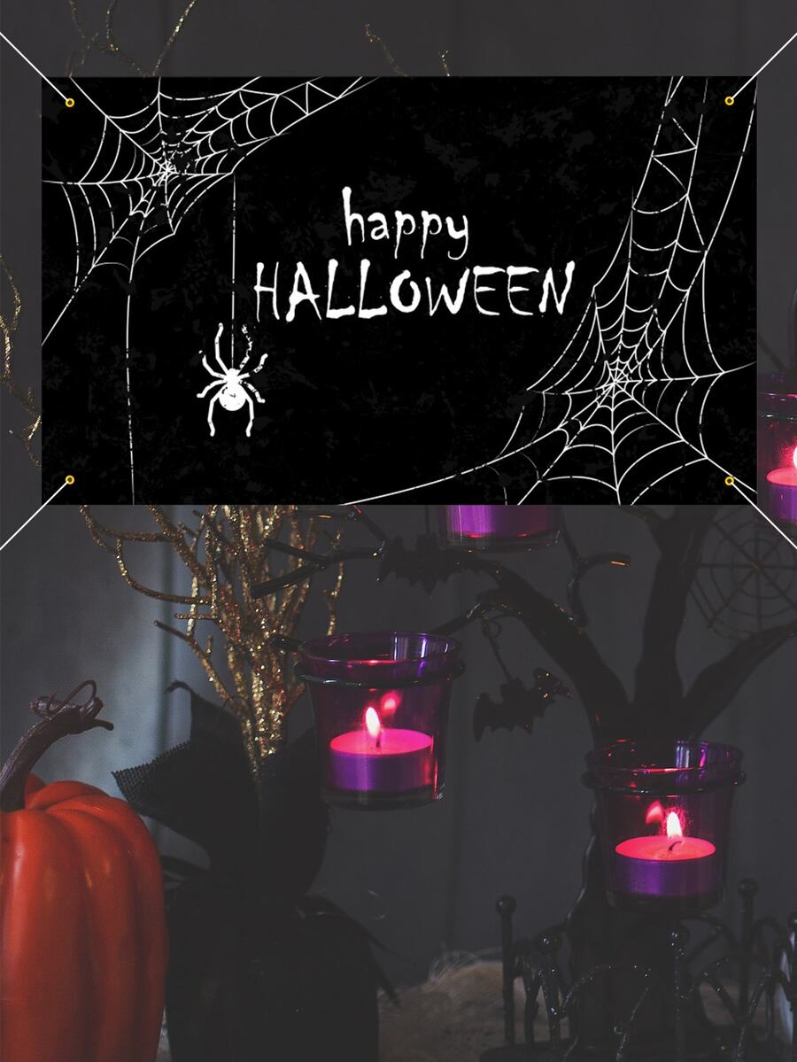 1pc Halloween Banner - Multicolor - View 1