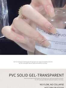 annies 20克/瓶 PVC 3D立体透明凝胶，凝胶雕刻模型，透明UV凝胶，适用于美甲沙龙 - 無色 - 查看 6