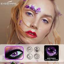 1 Pair Cosplay Color Contact Lenses Yearly Disposable 14.5mm - Purple - View 7
