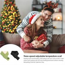 1pc Usb Powered Heated Neck Warmer Without The Mobile Power, Suitable For Winter, Christmas, Gifts - White - View 3