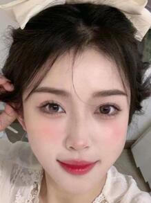 1 Cặp kính áp tròng dùng một lần cao cấp màu xám, 14.2mm, sử dụng nửa năm, phù hợp cho trang phục Halloween. - màu xám quý phái - Xem 5