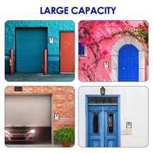 Caja De Bloqueo De Llave, Caja De Bloqueo De Combinación De 4 Dígitos A Prueba De Agua De 11.7*9.4cm, Caja Fuerte De Llave Montada En La Pared Con Código Ajustable, Caja De Almacenamiento De Llave De Gran Capacidad Mejorada Para Llaves De Casa, Llaves De Coche, Tarjetas De Identificación, Con Kit De Montaje - Gris - Ver 2