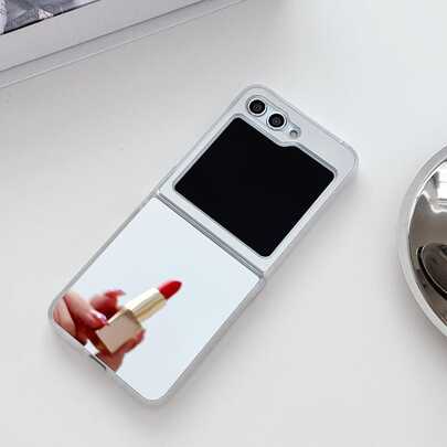 Minimalist Mirror Folding Phone Case Suitable For Samsung Galaxy Z Flip3 5GGalaxy Z Flip 4 5GGalaxy Z Flip 5 5GGalaxy Z Flip 6 5GGalaxy Z Flip 7 5