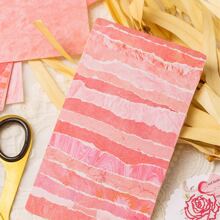 MOCARD 1盒/100入不同圖案材質紙 - 紫色 - 查看 5