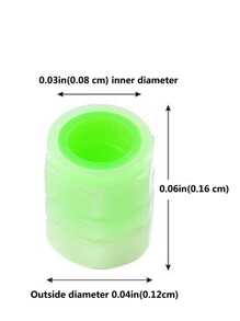 Bicycle Tire Night Glow Valve Cap - Green - View 6