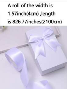 5 rollos de cinta de satén, materiales para hacer flores de rosa DIY, cinta decorativa para pasteles, envoltorios de regalo, bodas, fiestas, Día de San Valentín, graduación, Día de la Madre, cumpleaños, suministros para bodas, regalos para damas de honor, recuerdos de fiesta, regreso a clases, Día del Trabajo, Día de la Independencia, rosas hechas a mano, Día de San Valentín, Año Nuevo - Blanco - Ver 5