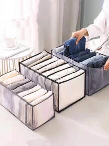 T60 Com 9 Colméias Organizadoras Para Roupas Recém Nascido - Cinza - Visão 1