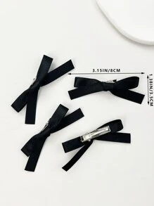 48个/套 简约时尚甜美蝴蝶结发夹，多种颜色可选，适合日常佩戴，可爱百搭，可作发饰、发爪夹、学生用品、优雅配饰、学院风、冬季穿搭、蝴蝶结发饰、头饰、发夹、夏季、假日、旅行、节日、派对等场合佩戴。 - 彩色 - 查看 11