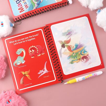 1入組卡通書和1入組刷