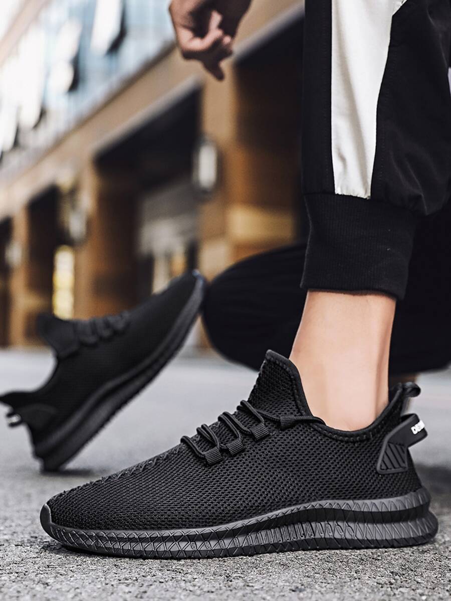 Mới Mùa hè Bộ sưu tập 2023 Lưới thoáng khí Nhẹ Giải trí  chạy Giày thể thao - màu đen - Xem 1