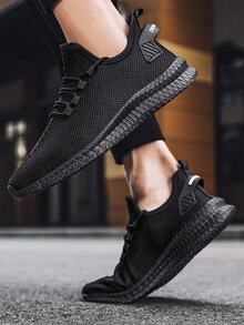 Mới Mùa hè Bộ sưu tập 2023 Lưới thoáng khí Nhẹ Giải trí  chạy Giày thể thao - màu đen - Xem 4